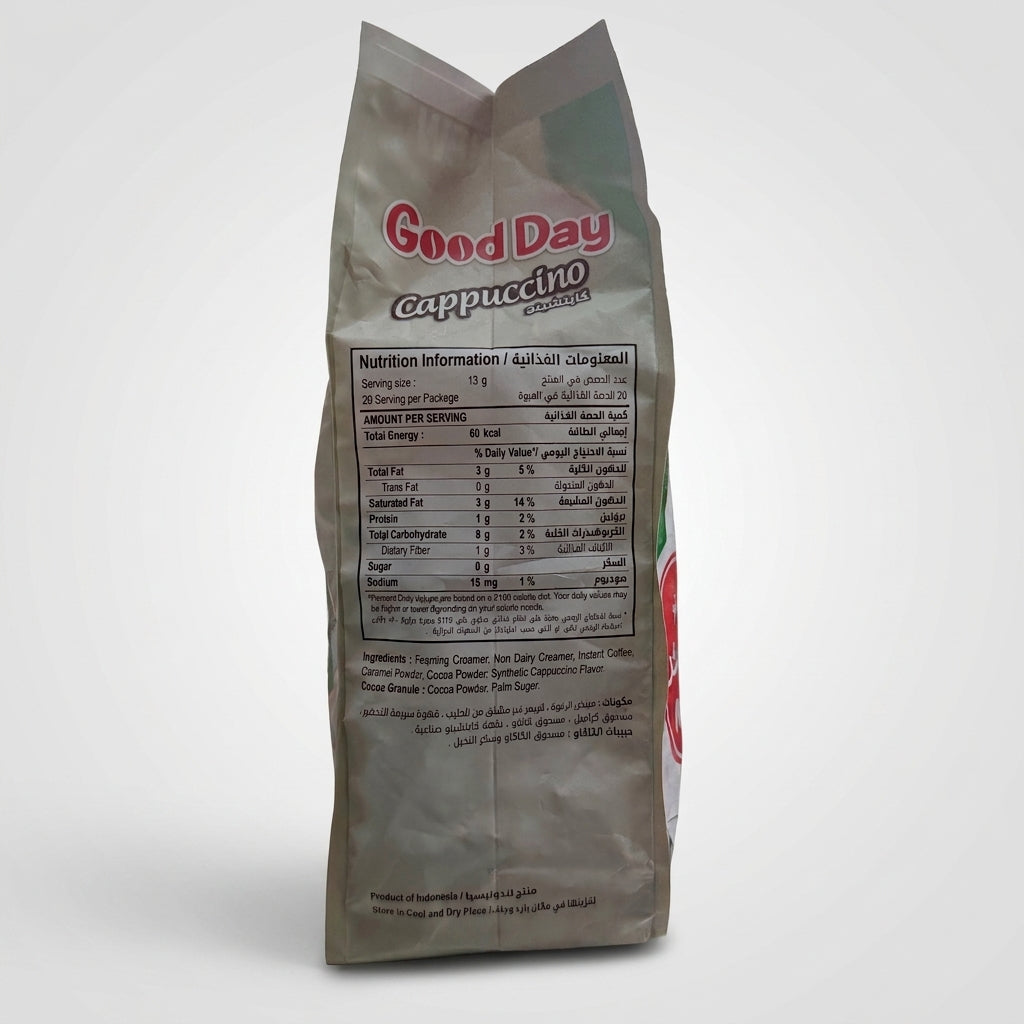Good Day Cappuccino No Added Sugar 260g - Italian Style Coffee Mix