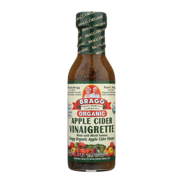 Bragg - Organic Raw Apple Cider Vinaigrette Dressing - Case of 6 - 12 Fl oz.