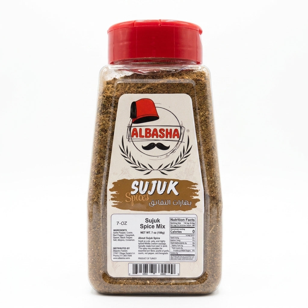 AlBasha Sujuk Spice Mix 7 oz - Authentic Turkish Sausage Seasoning