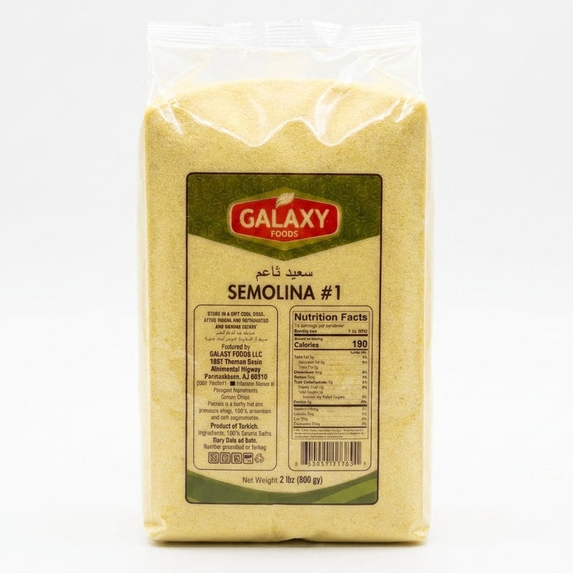 Galaxy Foods Semolina #1 2 lbs - Premium Turkish Durum Wheat