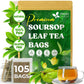 40 Premium Soursop Graviola Leaf Tea Bags, 100% Natural and Pure from Soursop Leaves, Handmade, Made With Natural Materials-Corn Fiber Tea Bag, Sugar/Caffeine/Gluten Free, Hoja Guanabana Tea