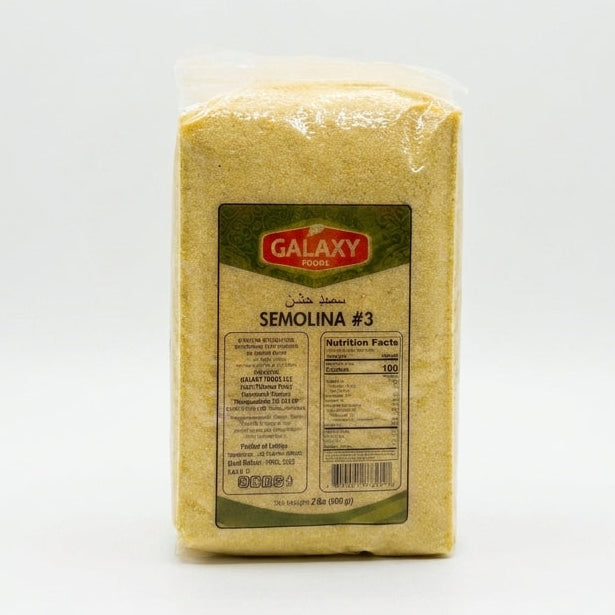 Galaxy Foods Semolina #3 - 2 lbs - Premium Durum Wheat Flour