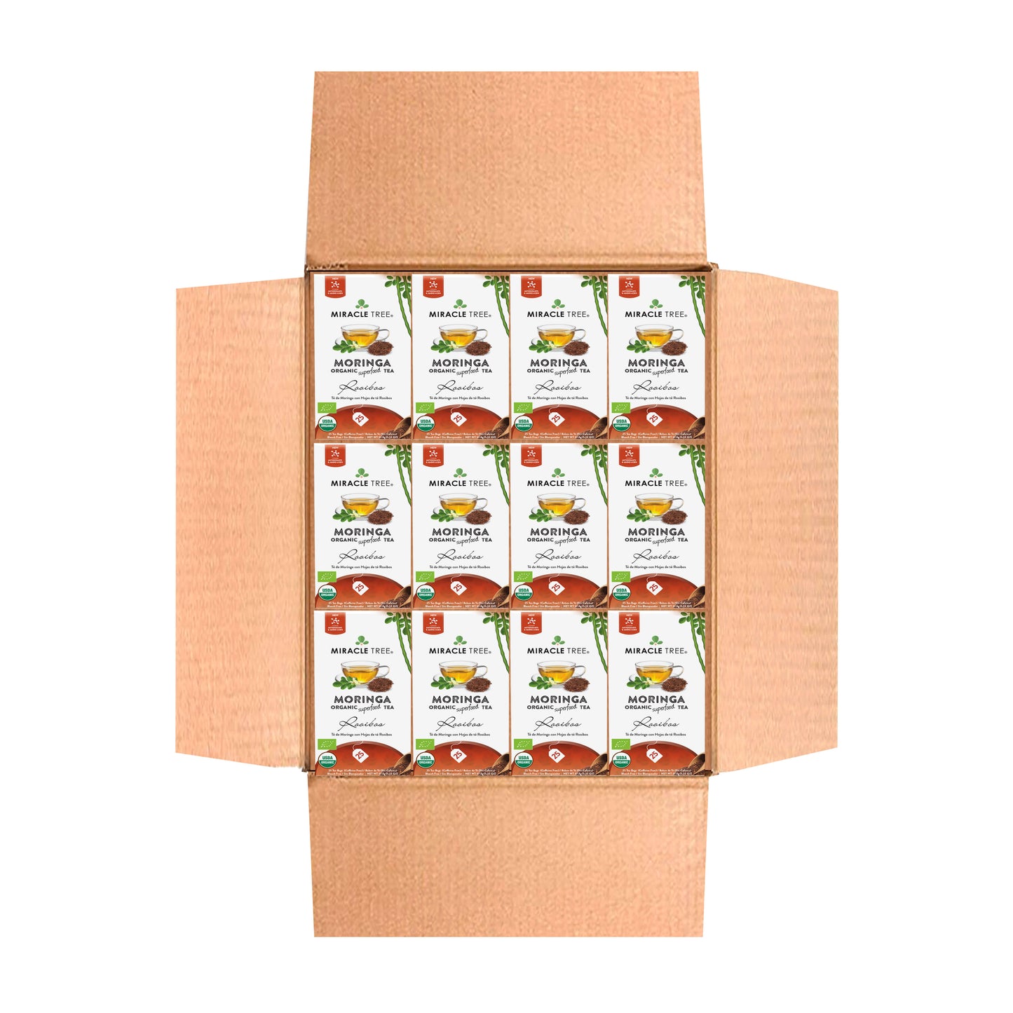 Organic Moringa Tea - Rooibos - Caffeine-Free Herbal Tea
