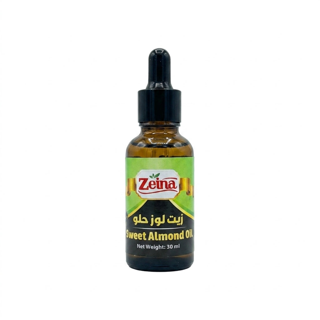 Zelna Sweet Almond Oil 30ml - Pure Natural Cosmetic Grade