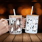 Halloween Ghost Cat Glass Cup – Coffee & Iced Drink Mug, Spooky Gift