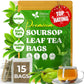 40 Premium Soursop Graviola Leaf Tea Bags, 100% Natural and Pure from Soursop Leaves, Handmade, Made With Natural Materials-Corn Fiber Tea Bag, Sugar/Caffeine/Gluten Free, Hoja Guanabana Tea
