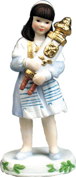 Bat Mitzvah Girl Porcelain Figurine – 6" (1 Piece)