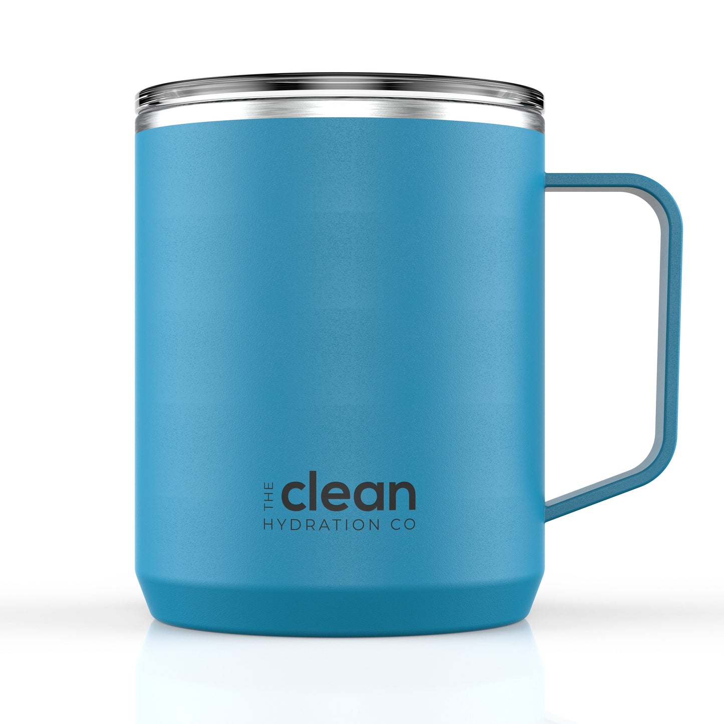 Ceramic Lined Insulated Coffee Mug with Lid - 12oz | Clean Hydration Co.
