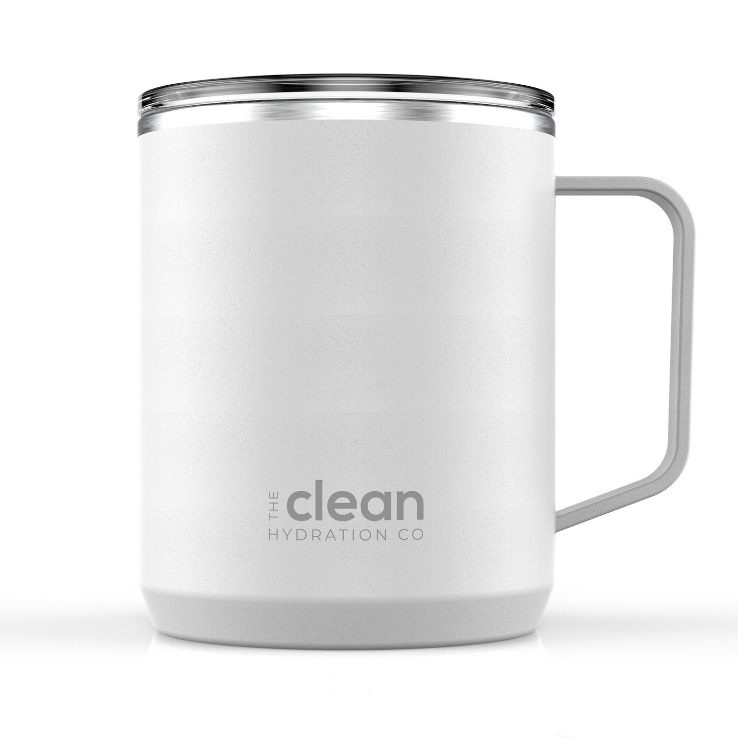 Ceramic Lined Insulated Coffee Mug with Lid - 12oz | Clean Hydration Co.