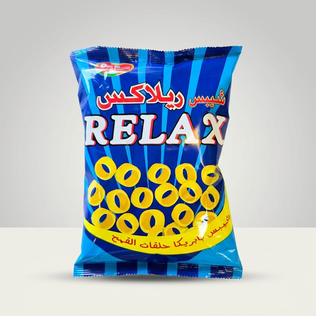 Relax Chips Ring Snack 50g - Crispy Wheat Ring Chips