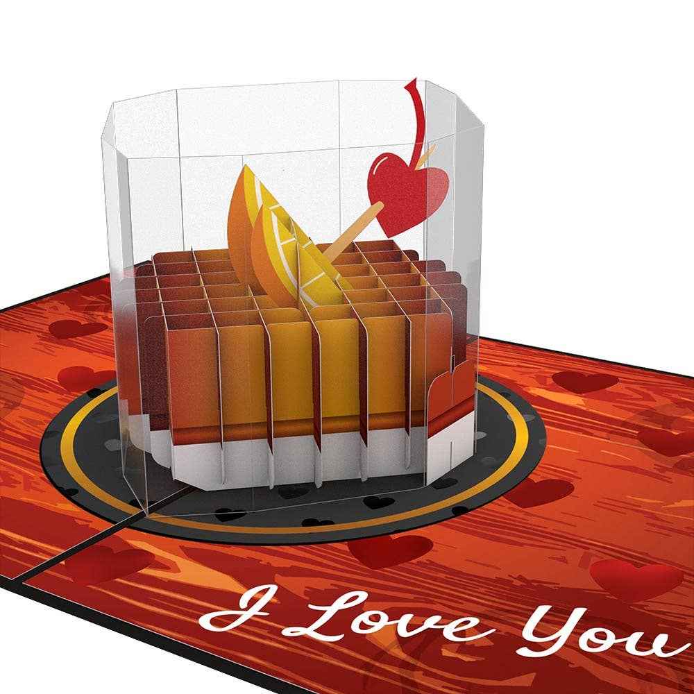 Old Fashioned Love 5''x7'' Card, Pop-Up Cards, Vinatge