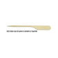 Flat Birchwood Food Stakes In Cardboard Reusable Box