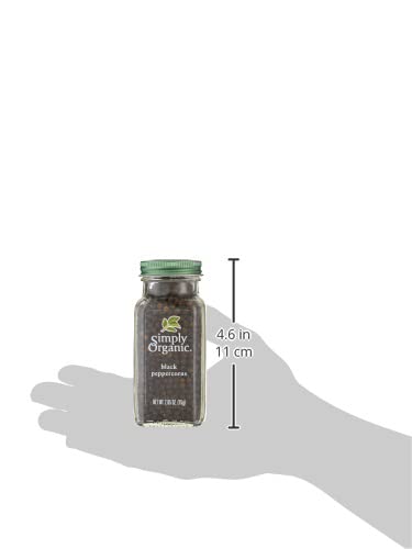 Simply Organic, Black Peppercorns, 2.65 Oz