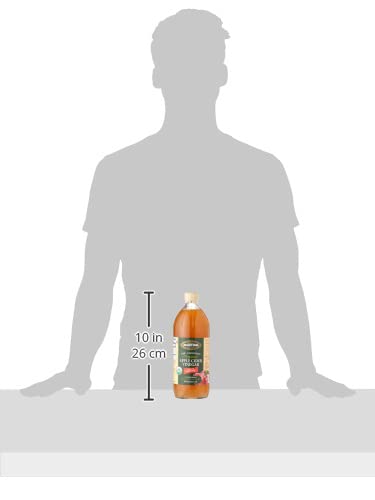 Mantova Organic Apple Cider Vinegar with The Mother, 34 Oz (2 Pack) - Rich in Probiotics, Perfect for Cooking and Salad Dressings