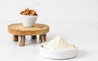 Lekithos Certified Organic Almond Protein Almond Powder - 8 oz -Single Ingredient - Non-GMO Project Verified