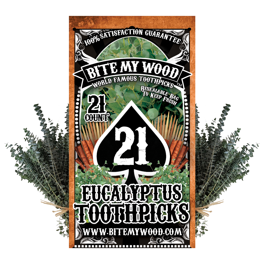 Flavored Birchwood Toothpicks Variety Pack, 21-Count Resealable Bags