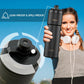Clean Bottle Insulated Bike Water Bottle, 23 oz, Black, Easy Clean Nozzle, Squeeze Design, Model SPT23001