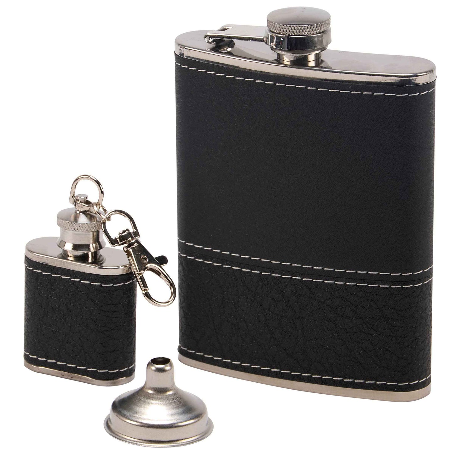 Black Grained Flask Set