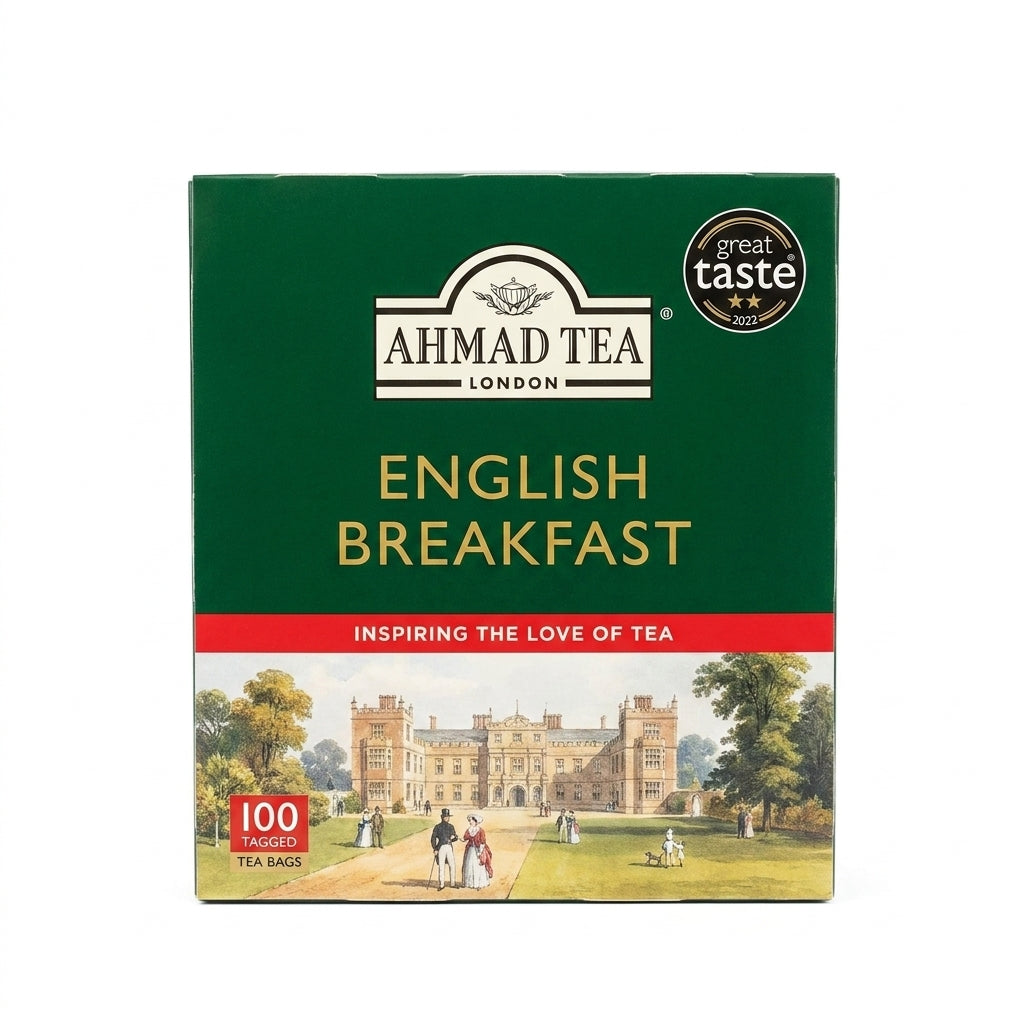 Ahmad Tea English Breakfast 200g (100 Bags) - Award-Winning Black Tea