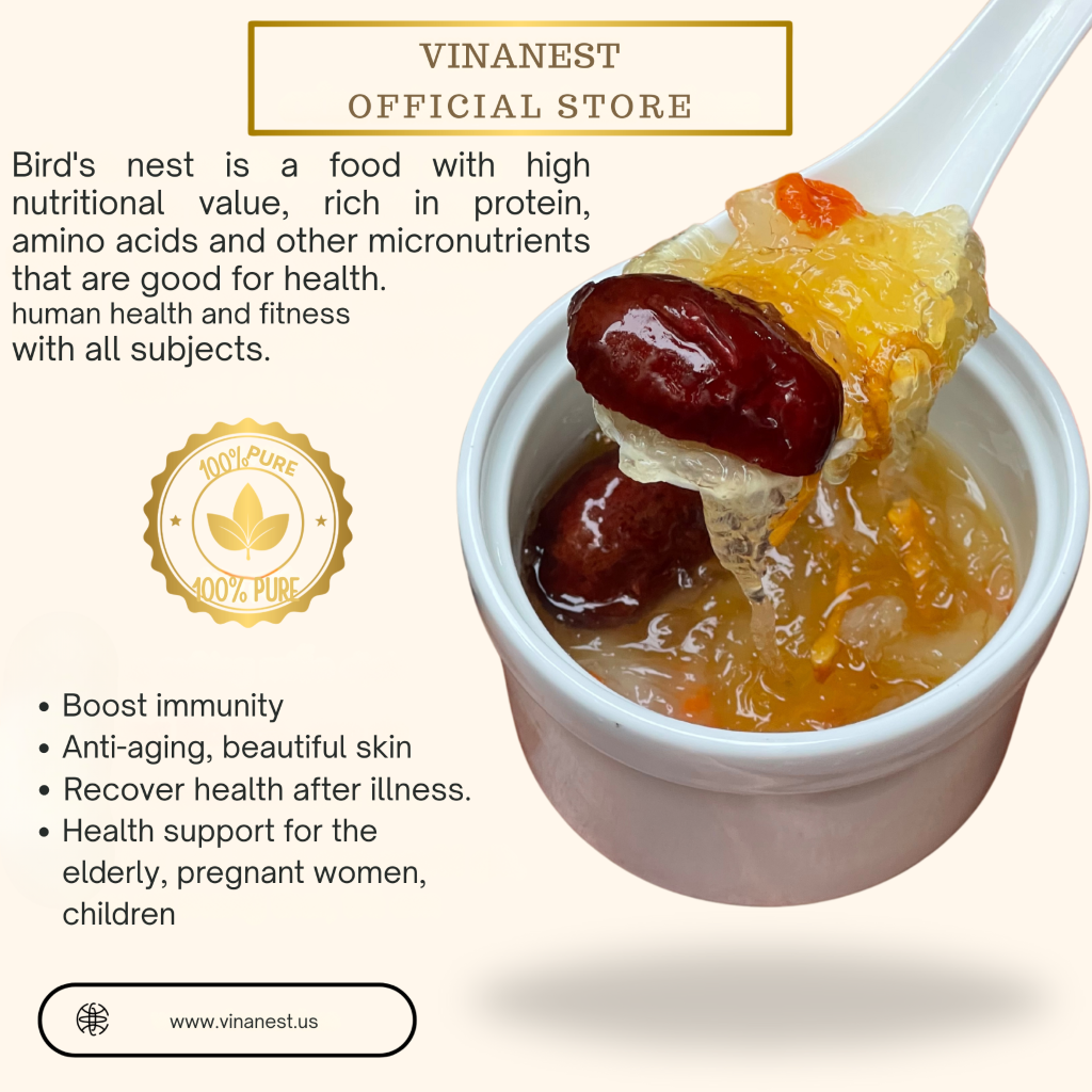 Vinanest Premium (Tổ Yến Rút Lông Đắp Tổ) 100GR