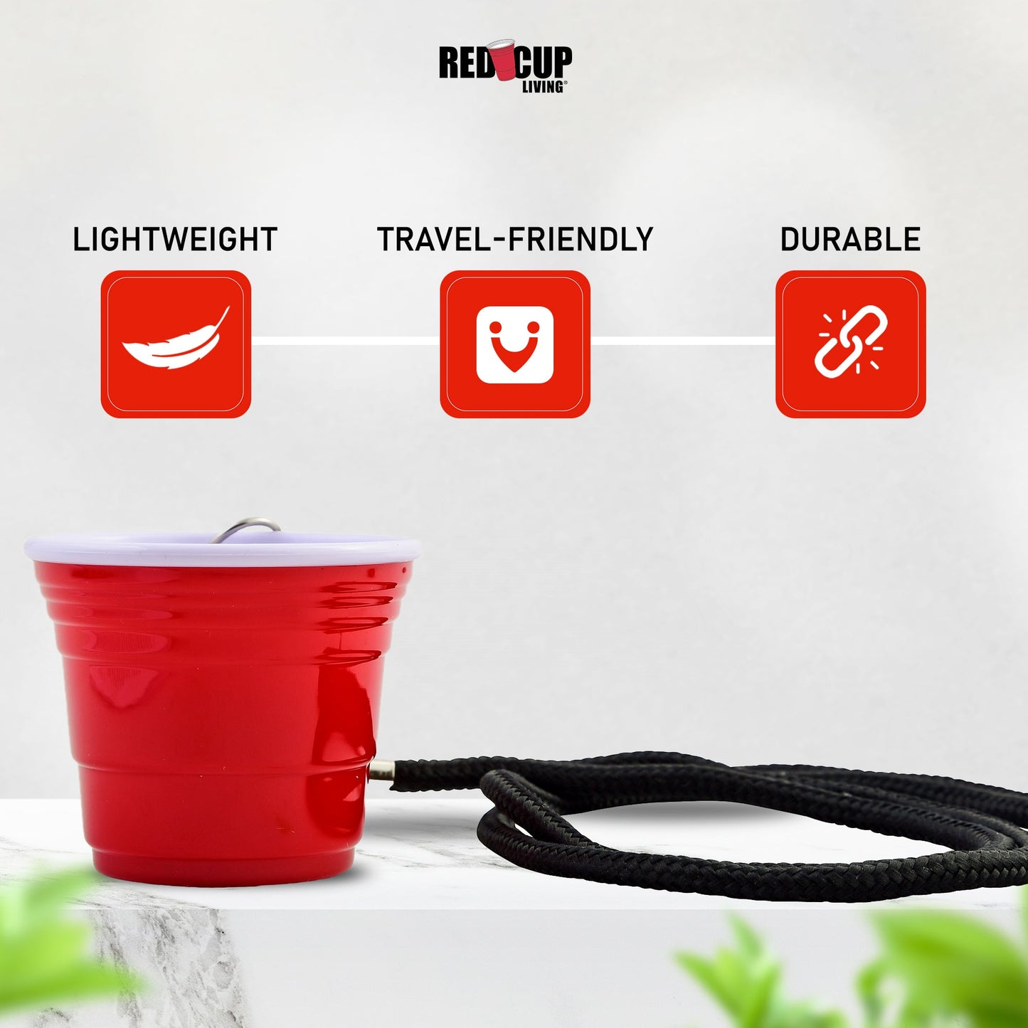 Redcupliving Reusable 2 oz Red Shot Cup