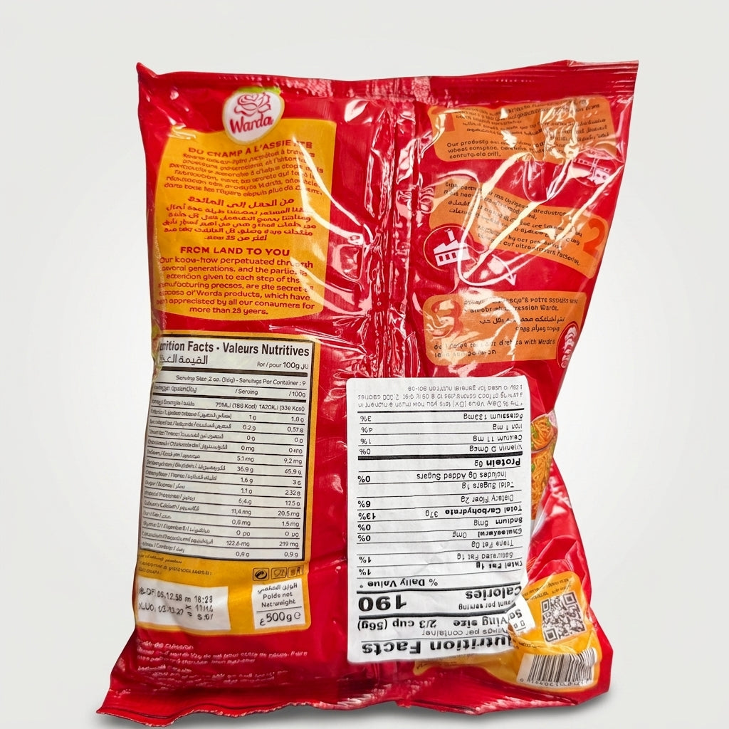 Warda Vermicelli Cheveux d'Ange 500g - Premium Angel Hair Pasta