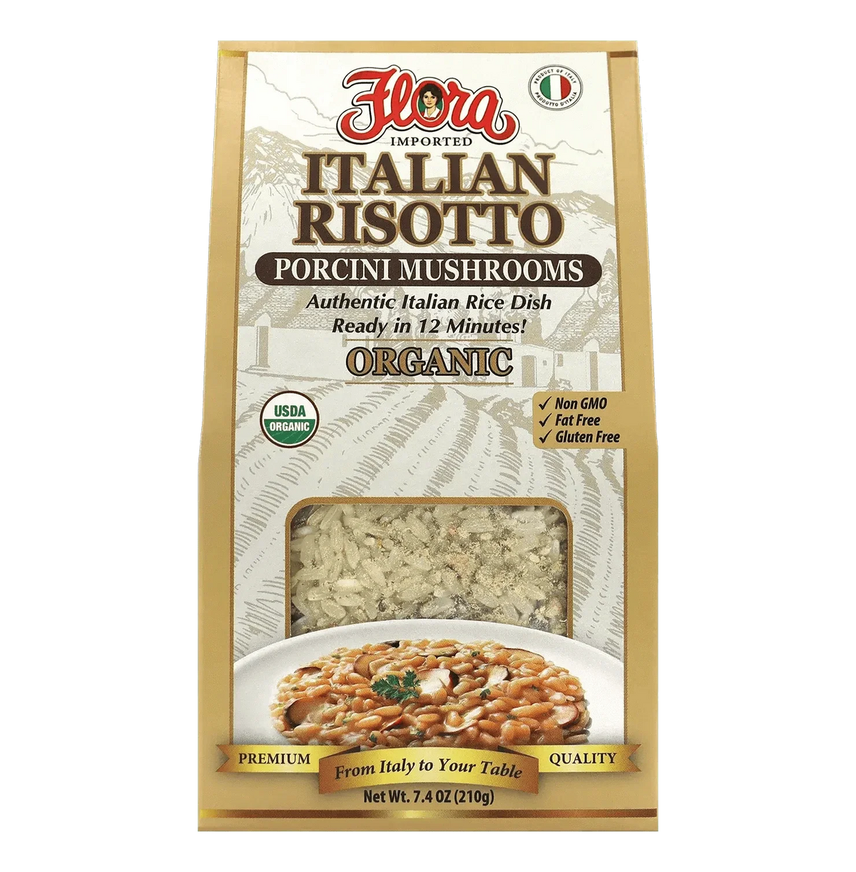 Italian Risotto - Porcini Mushrooms Organic - 7.4 oz