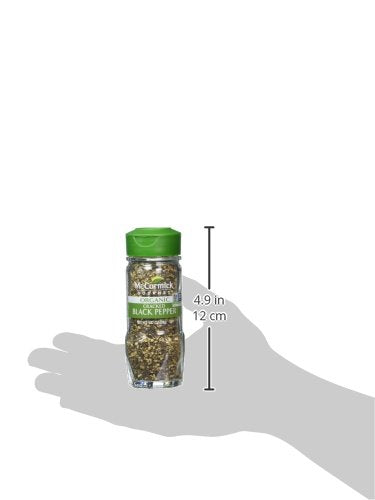McCormick Gourmet Organic Cracked Black Pepper, 1.37 oz (Pack of 2)