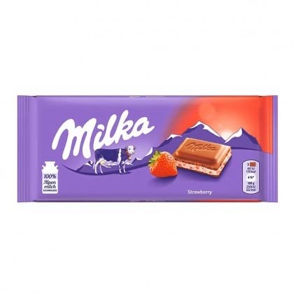 Milka - Strawberry Joghurt 100G (Pack Of 3)