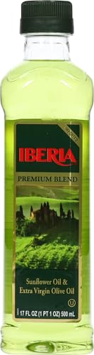 Iberia Extra Virgin Olive Oil & Sunflower Oil, 17 Fl Oz, Olive Color
