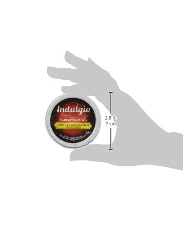 Indulgio Sweet and Salty Cappuccino for Keurig K-Cup malt-inspired, 12 Count (Pack of 6), Compatible with 2.0 Keurig malt-inspired