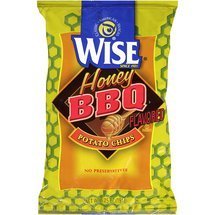 Wise, Potato Chips, Honey BBQ, 6.75oz Bag (Pack of 3)