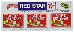 Red Star Active Dry Yeast Non GMO 1.4 Oz. Pack Of 3.
