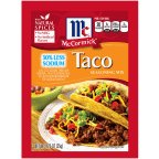 McCormick Seasoning Mix Taco 30% Less Sodium, 1.25 OZ (Pack of 12)