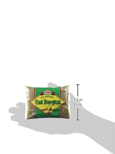 Ziyad Brand Premium Quality Red Burghul Wheat Fine #1, High In Fiber, No Cholesterol, No Salt, Essential For Tabbouleh Salad 32