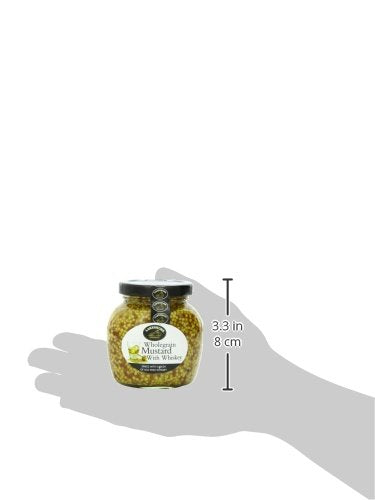 Lakeshore Wholegrain Mustard with Irish spirit-inspired flavor, 7.2 Ounce, Pack of 1
