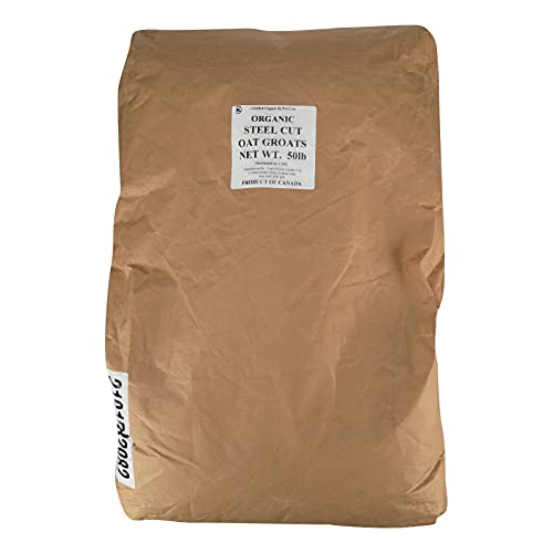 Bulk Grains Organic Steel Cut Oats - Single Bulk Item - 50LB