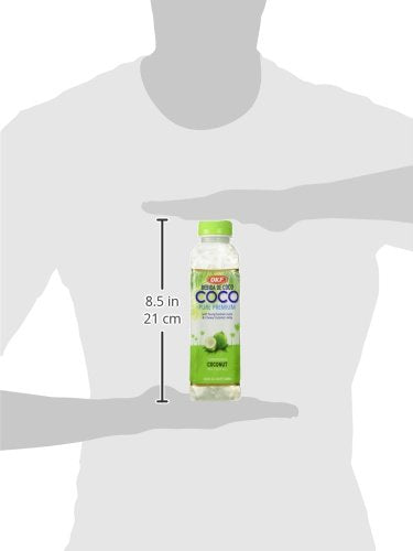 OKF Coconut Drink, 16.9 Fl Oz, Pack of 10 - Refreshing Coconut Beverage, Perfect for Hydration and Enjoyment
