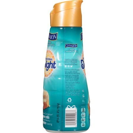 CURECOR Coffee Creamer Bundle - Includes 2 x 32 fl oz International Delight Liquid Creamer & CureCor Sticker - Cinnabon Flavor
