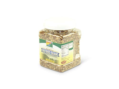 Mother Earth Products Dehydrated Refried Bean Mix, Quart Jar, 11 Ounce - Fast Cooking, Pack of 1