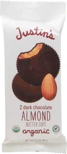 JUSTINS Organic Dark Chocolate Almond Butter Cup, 1.4 OZ