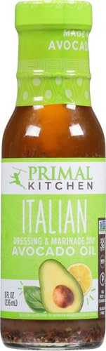 Primal Kitchen Italian Vinaigrette & Marinade Salad Dressing made with Avocado Oil, Whole30 Approved, Certified Paleo, and Keto