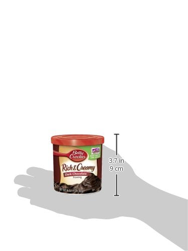 Betty Crocker Rich & Creamy Gluten Free Dark Chocolate Frosting, 16 oz. (Pack of 8)