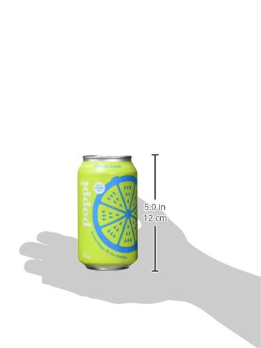 Poppi Ginger Lime Prebiotic Soda, 12 Fl Oz (Pack of 12)