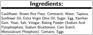CAULIPOWER Pizza Crust, 24Count