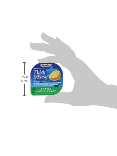 Hormel Drink Thick & Easy Orange Juice (Nectar Consistency), 4-Ounce Portion Control Cups (Pack Of 24)