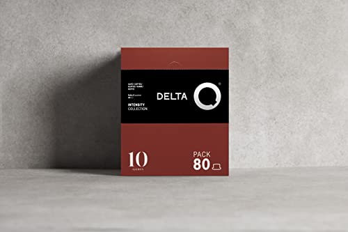 Delta Q Espresso Pods for Delta Q Machines, Intensity 10, Notes of Caramel, XL Pack of 80 compact pieces