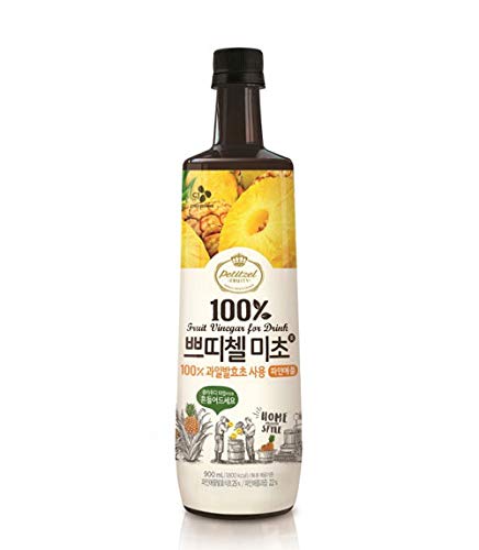 Fruit Vinegar Drink Bottle(900Ml  30.43 Fl Ounces)  Petitzel Micho Collection; Cj ??? ??  ??? ?? | Pineapple(????)