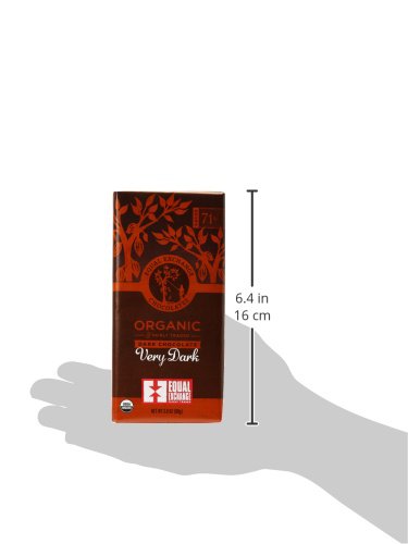 Equal Exchange Organic Chocolate Bar, Very Dark, 12 Count