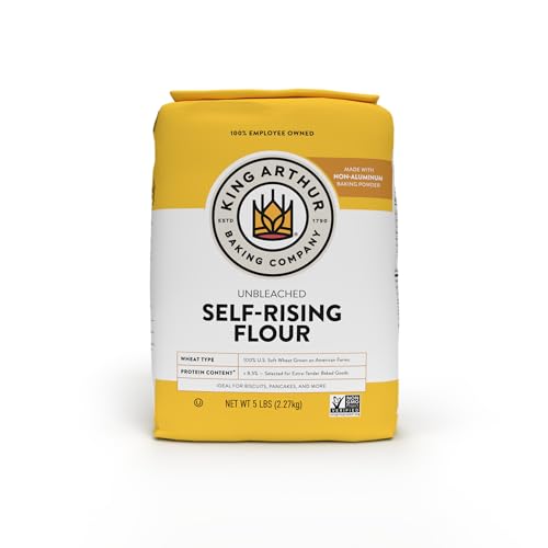 King Arthur Unbleached Self Rising Flour, Non-GMO, 5 lbs, 80 Ounce